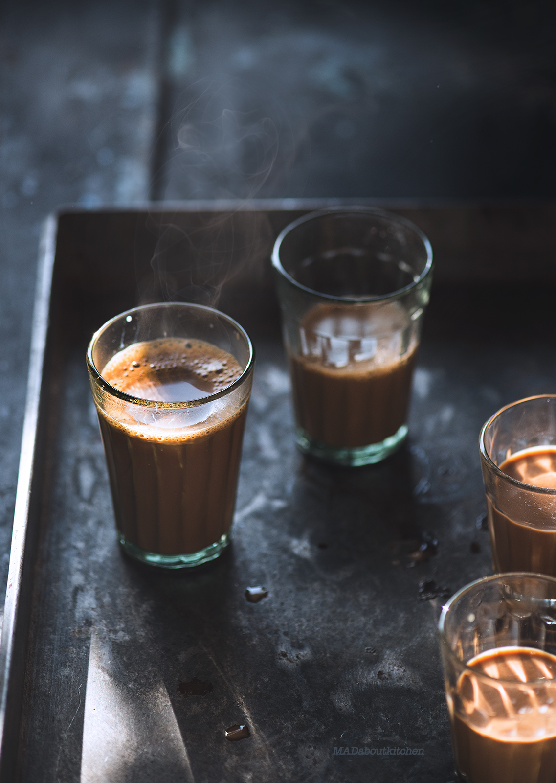 Masala Chai, is the most common drink of India. Milk based tea can be infused with lots of ginger, cardamom, pepper, cinnamon, fennel and mint.