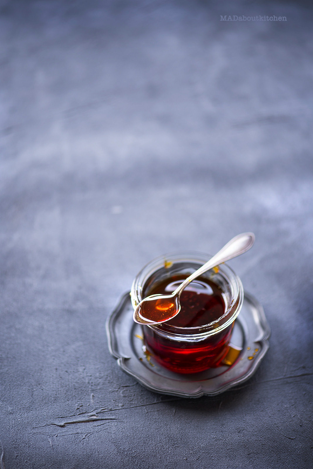 Caramel Syrup, is made by caramelising sugar. Caramel Syrup resembles Honey or Maple Syrup and is a basic syrup that is vastly used in desserts.