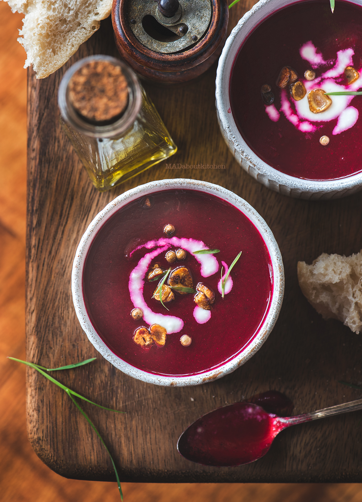 Roasted beetroot soup is spicy soup with an extremely strong beet flavour. If you are a fan of beets then this is a soup that you must try.