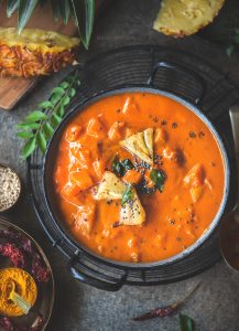 Anaanaas gojju, Pineapple curry is a speciality from Karnataka made using Pineapple and is a spicy, sweet curry had best with steamed rice.