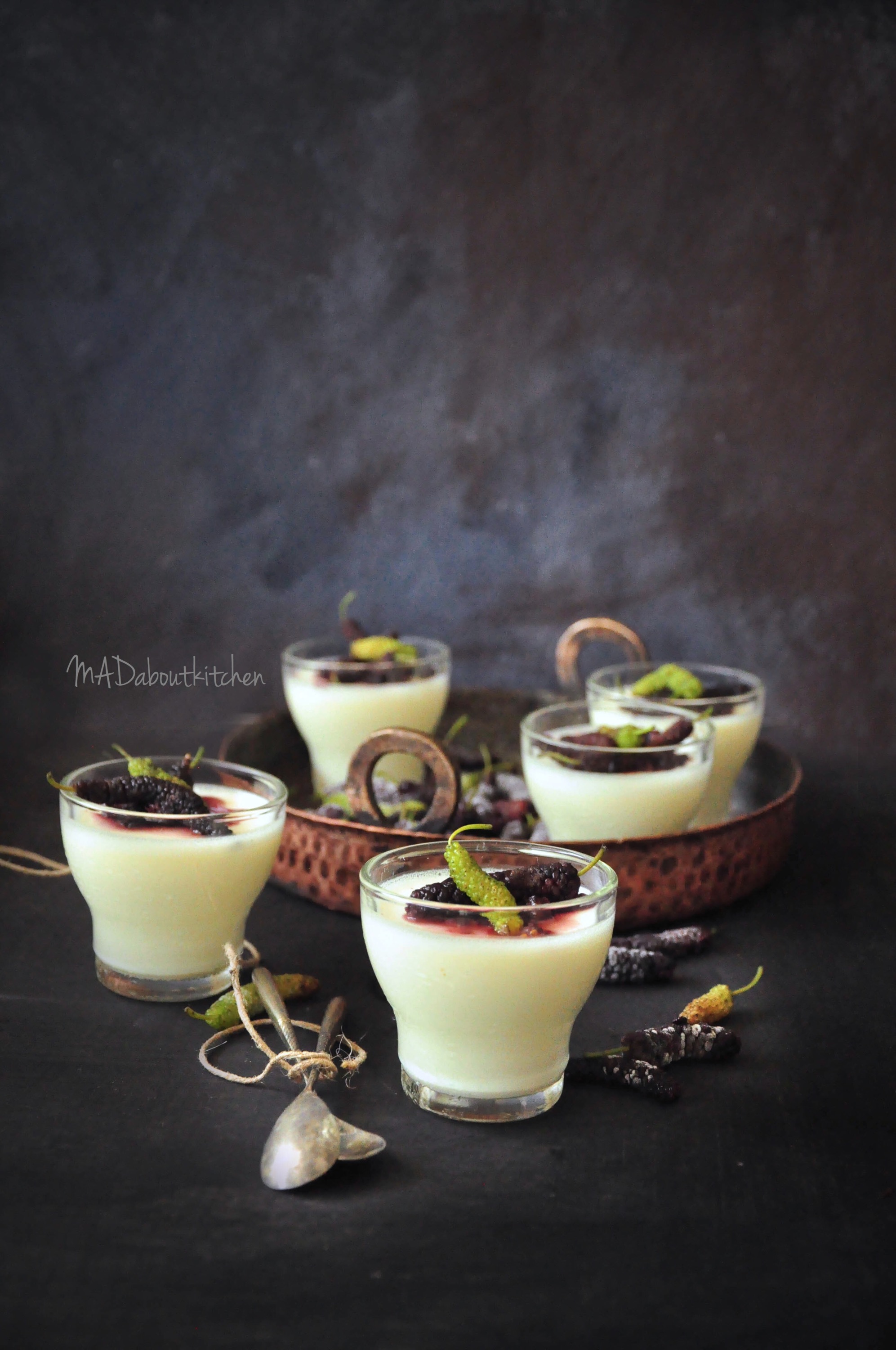 VANilla Panacotta with Mulberry Compote - MADaboutkitchen