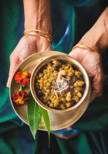 HAYAGREEVA, is a sweet dish, a speciality from Karnataka. Hayagreeva is a sweet dish made with Bengal gram cooked with jaggery and flavoured with cardamom.
