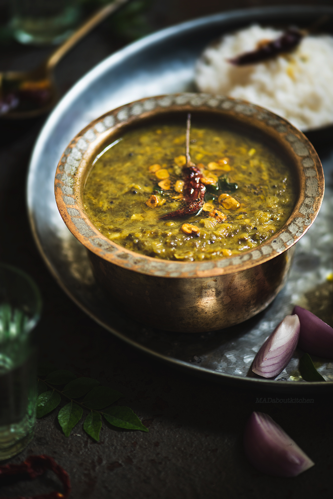 Pappu Charu is one of the most famous dishes in Andhra restaurants here. Pappu means Dal and Chāru means Kadi.