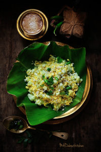 Kosambari is the most common dish in our house. Not only is it a must during festivals, it is also made as an evening snack and served along with hot, foamy filter coffee. A very very healthy option for snacks.
