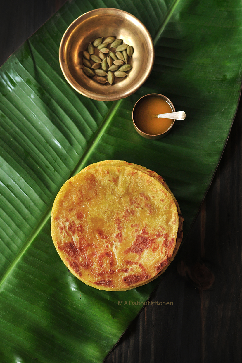 Obattu/Holige/Puran Poli is one of the traditional sweet dish of India. The process is very similar to making a stuffed paratha/ Stuffed Indian bread.