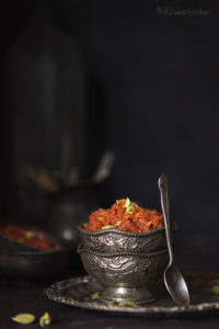 Gajar ka Halwa , the rich caramelised carrot pudding is one of the most popular Indian Dessert. 