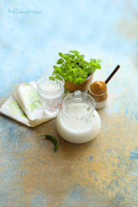 Chaas, is one of the most soothing, cool drink that can be made at home. I use different flavours everyday and hence never can have enough of it. Majjige is also commonly known as Buttermilk in India.