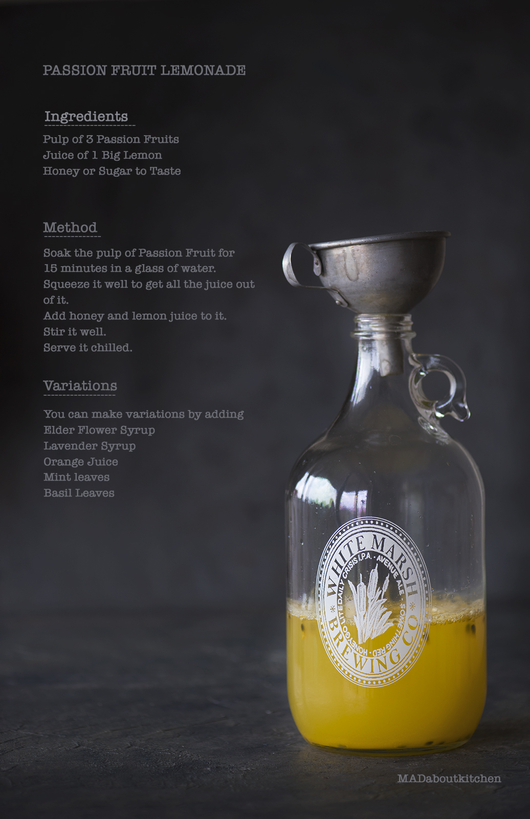 Passion Fruit Lemonade is this simple drink which is absolutely delicious, perfect for Summer
