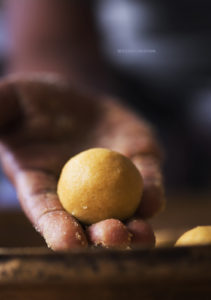 Make Homemade Besan Ladoo or Gram flour balls, one of the most common, healthy and most easiest ladoos made in India with this easy recipe.