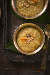 Hesaru Bele Paayasa made using Moong dal ( Green gram), is a quick, simple and yummy kheer that is very often made during festivals.