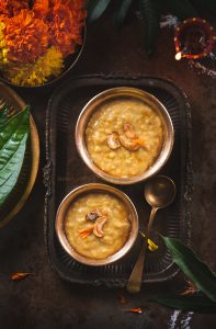 Hesaru Bele Paayasa made using Moong dal ( Green gram), is a quick, simple and yummy kheer that is very often made during festivals.