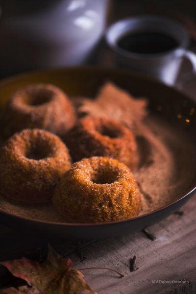 Pumpking Bundt Cakes are these moist, super yum cakes rolled in cinnamon sugar. These are perfect when they are warm and had with some coffee.