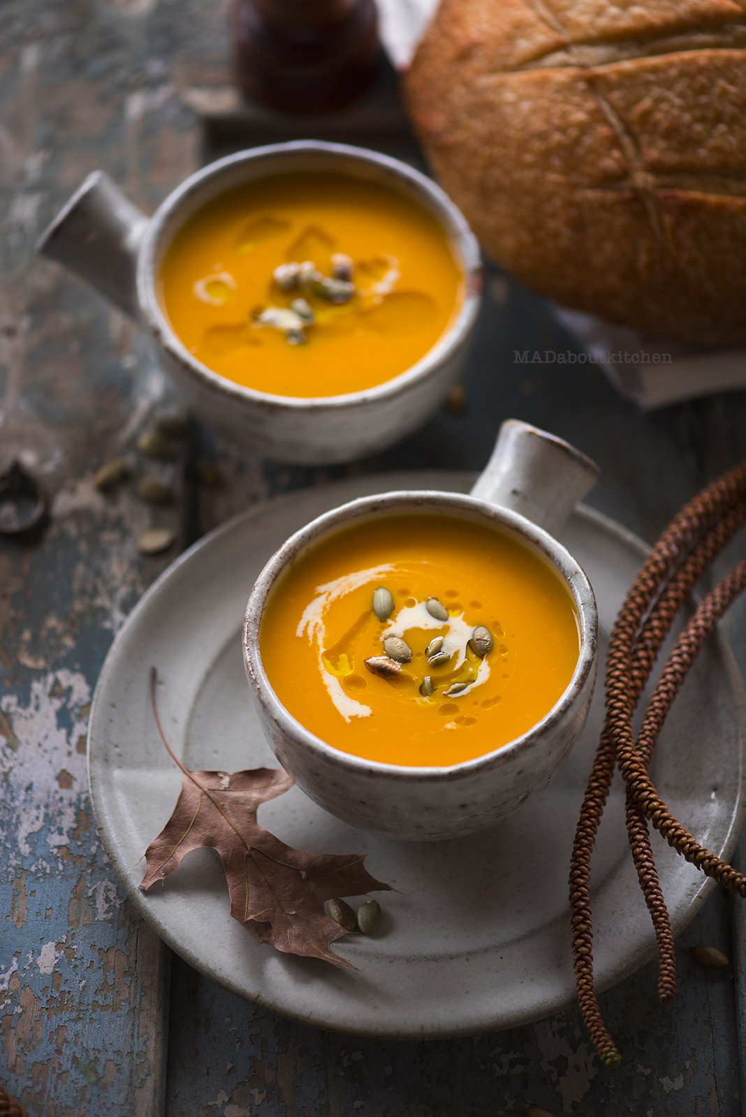 Pumpkin Soup is one of the most common, most basic soups that is made at home.Pumpkin Soup is creamy, thick, smooth and filling.