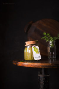 Curry Leaf Chutney is a basic recipe for a sweet and sour Indian chutney that goes with any Indian dish. You can serve it with almost anything.