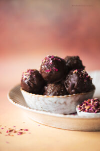 Rose Pistachio homemade truffles are one of the most easiest and simplest desserts one can make and can be made in various flavours.