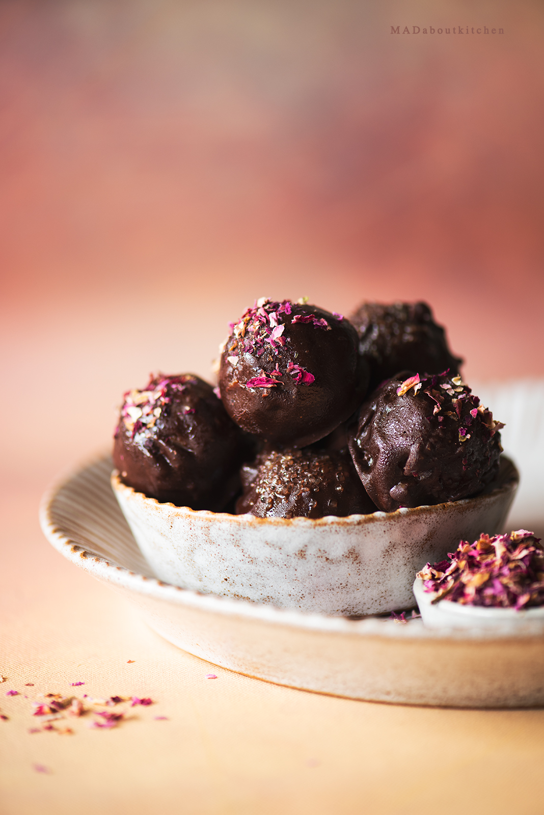 Rose Pistachio homemade truffles are one of the most easiest and simplest desserts one can make and can be made in various flavours.