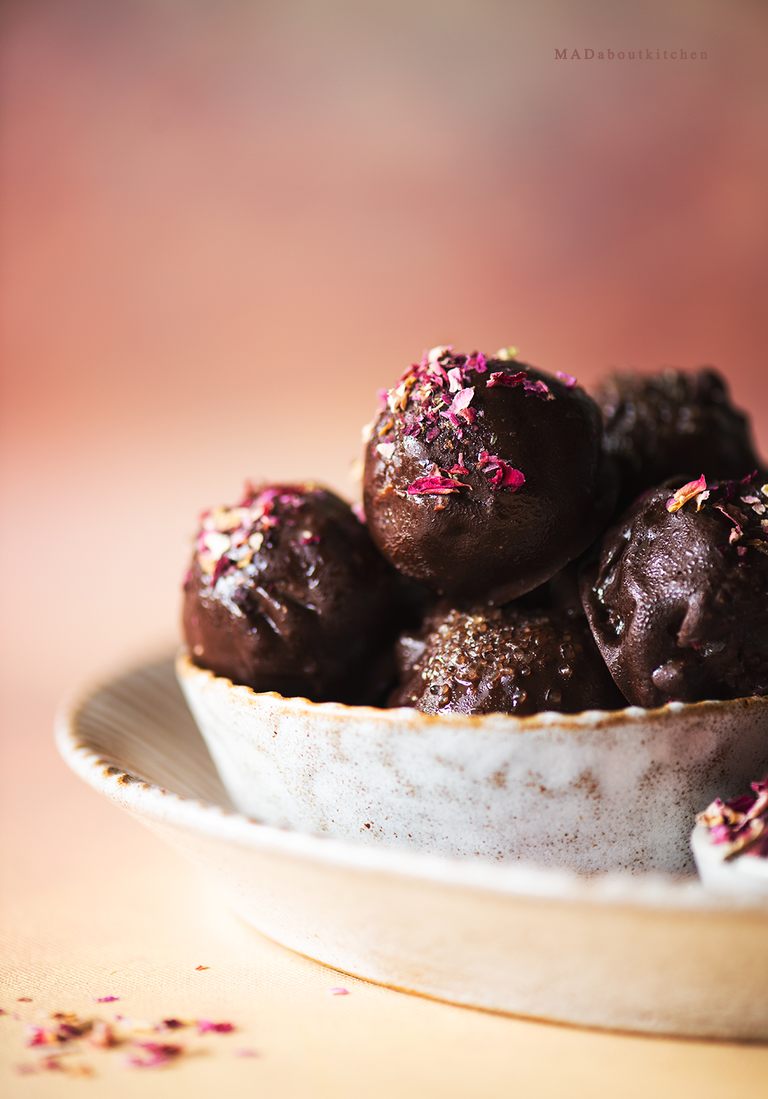 Rose Pistachio homemade truffles are one of the most easiest and simplest desserts one can make and can be made in various flavours.