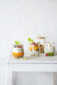 Mango Chia seed jars and easy, quick, beautiful dessert that can be served anytime of the day on any occasion. It is a beautiful looking dessert and it gives an option of playing around with colours, textures and flavours.  