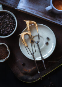 Dalgona coffee or Phentihui coffee is a whipped coffee made using instant coffee, sugar and hot water and is served hot or cold.