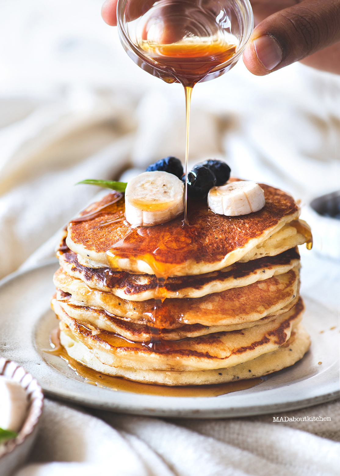 Ricotta Pancakes or Chenna pancakes are one of the most fluffiest of pancakes. Adding cheese makes the pancakes so much more fluffier.