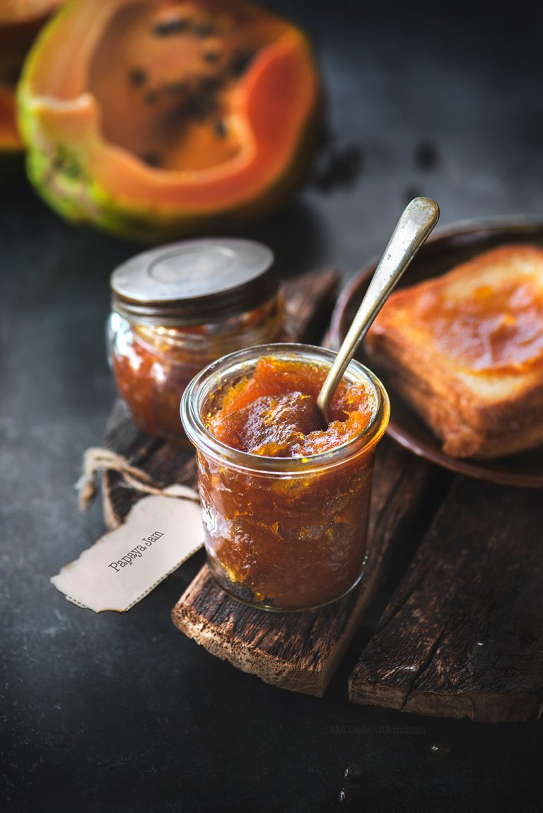 PAPaya Jam Homemade jam MADaboutkitchen