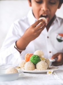 Coconut laddoo is soft laddoo made using fresh or desiccated coconut which is super simple to make and can be made using either sugar or condensed milk.