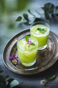 Cucumber Basil Lemonade is so cooling and is so refreshing. The taste of this simple drink is not only out of this world but this drink looks so beautiful.