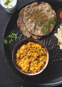Dahi Papad ki Sabzi is a yogurt based curry made using Papadums.Dahi Papad ki Sabzi is well known curry from Rajasthan made using roasted papad.