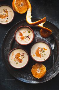Kheer Komola is a Bengali Orange pudding, made by reducing milk and adding fresh Orange segments to it and is not only rich but also fresh.