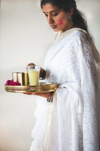 Thandai is a quintessential Holi drink. Thandai is a rich flavoured milk made using spices and ingredients , is perfect when served chilled.