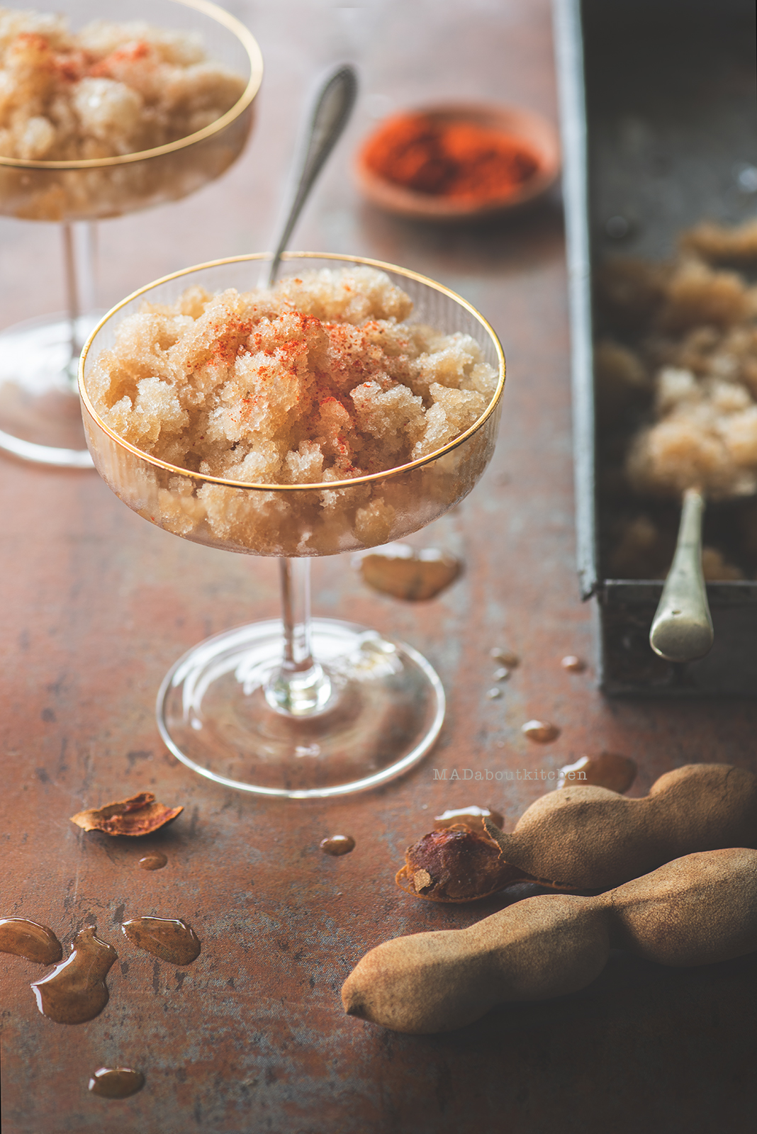 Imli granita , Tamarind granita has a perfect combination of Tangy, sweet, spice and is totally lip smacking. This granita is perfect for scorching summer.