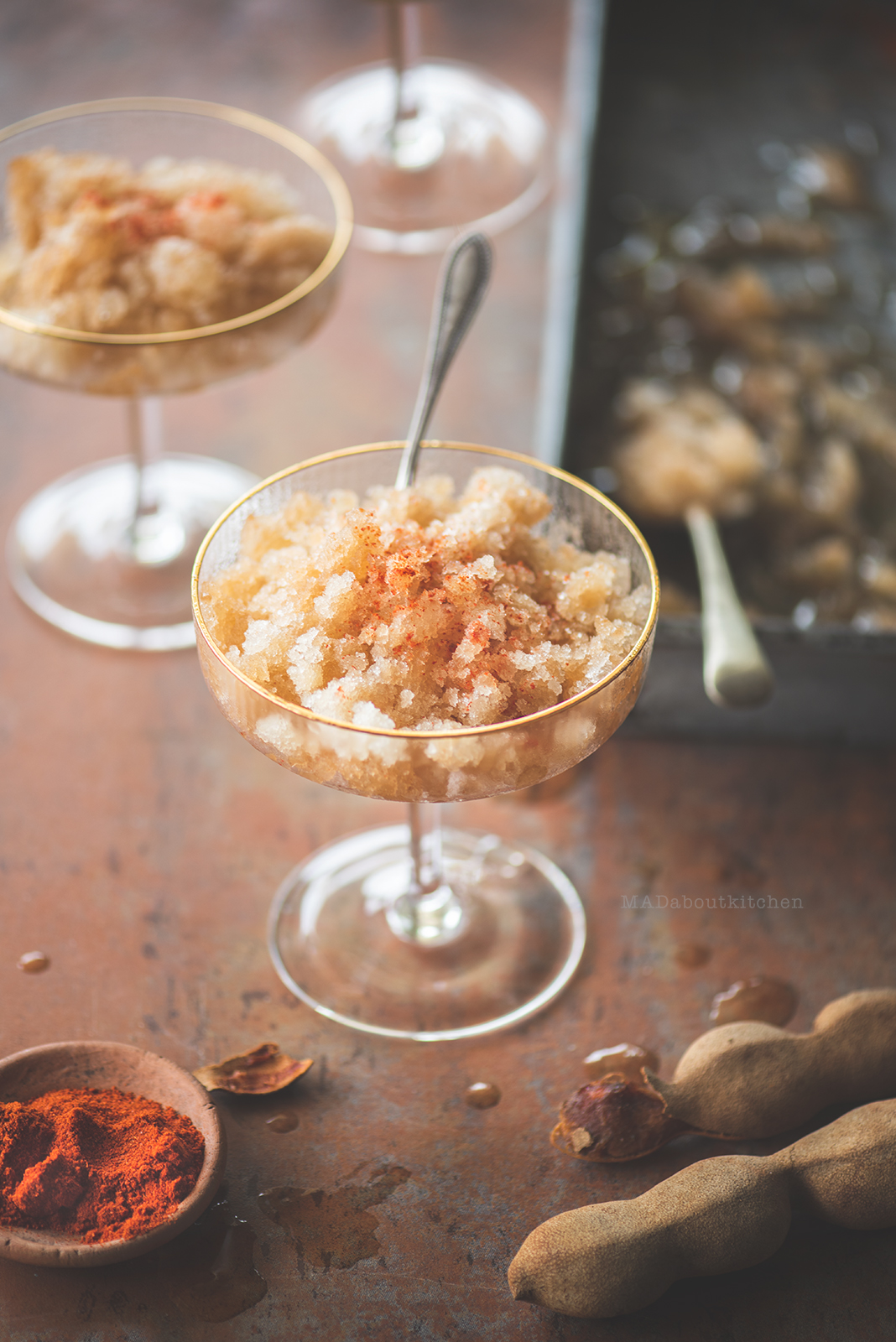 Imli granita , Tamarind granita has a perfect combination of Tangy, sweet, spice and is totally lip smacking. This granita is perfect for scorching summer.